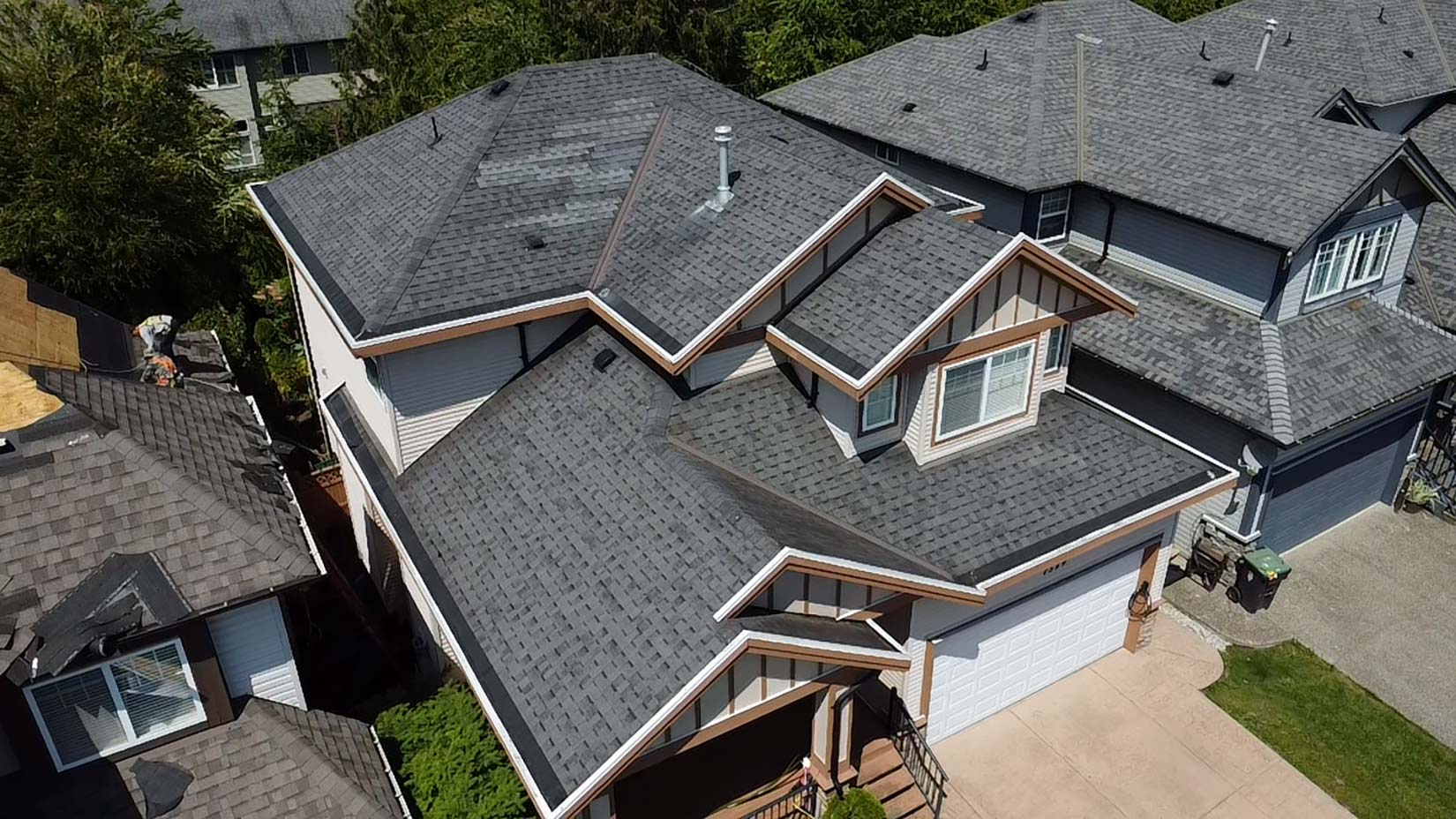 Sierrans Roofing residential roofing service featuring asphalt shingles installed for lasting home protection