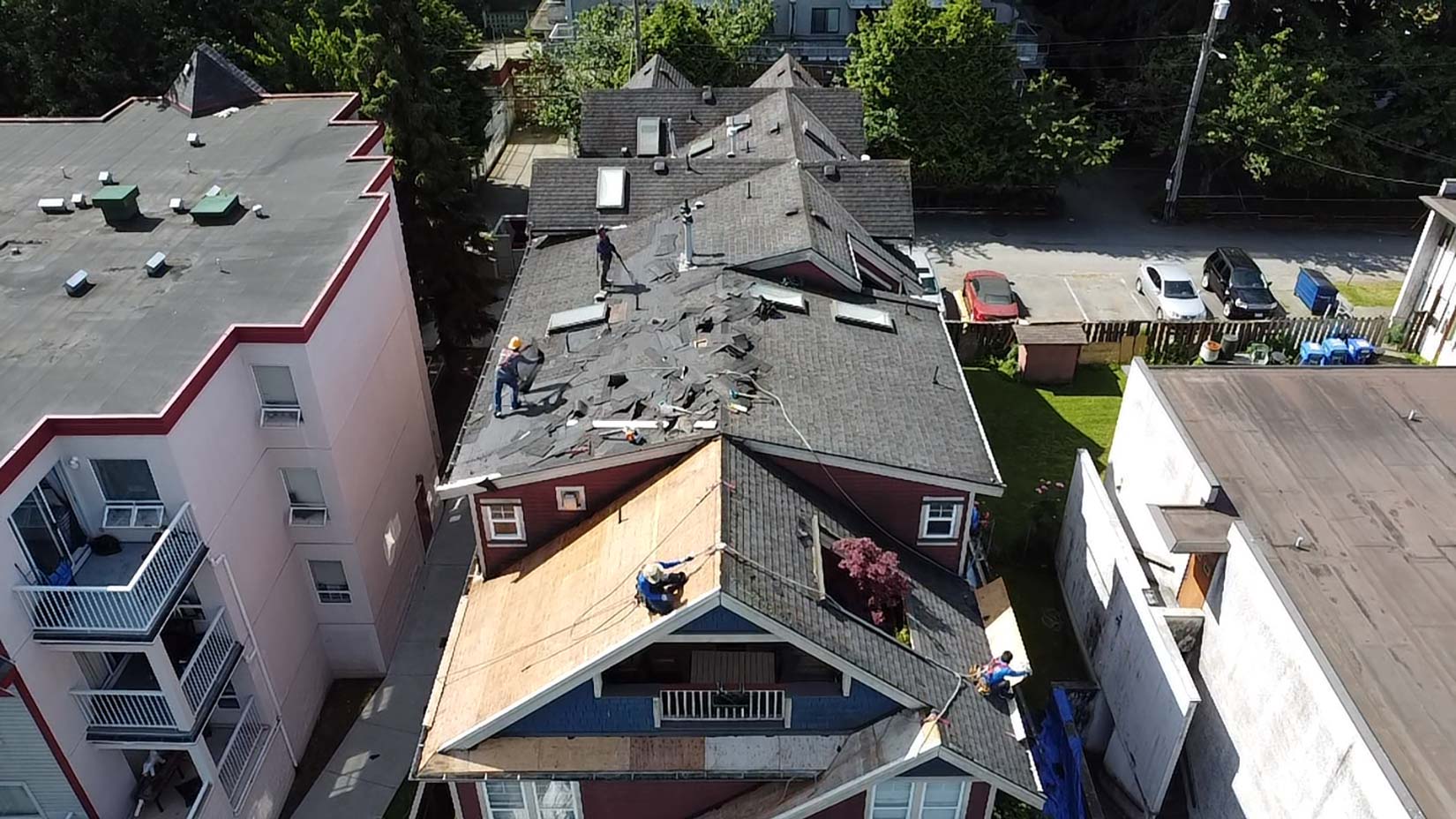 Roofing replacement for multi family building